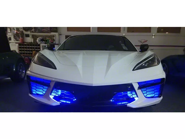Optional Add-On RGB Front Grille Lighting Kit (20-24 Corvette C8)