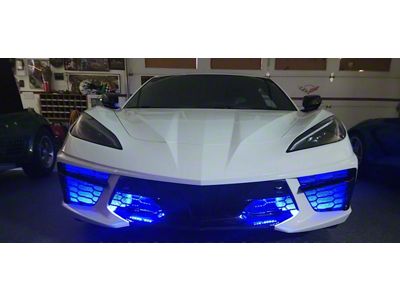 Optional Add-On RGB Front Grille Lighting Kit (20-24 Corvette C8)