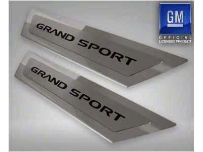 Outer Door Sill Plates with Grand Sport Inlay; Yellow Carbon Fiber (10-13 Corvette C6 Grand Sport)