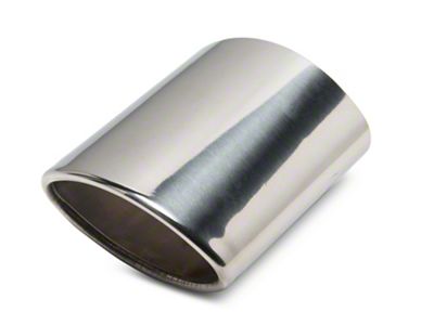 Oval Exhaust Extension Tip; Stainless Steel (97-00 Corvette C5)