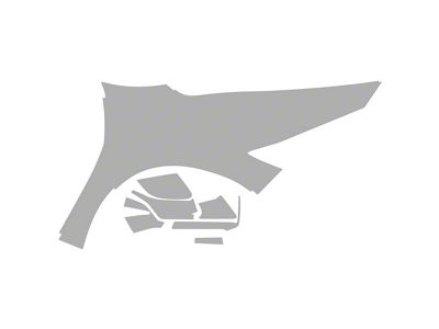 Paint Protection PPF Pre-Cut Kit; Passenger Side Fenders/Mirrors; Gloss (20-25 Corvette C8 Stingray Coupe)