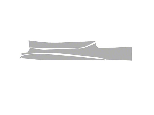 Corvette Paint Protection PPF Pre-Cut Kit; Passenger Side Rocker Panel ...