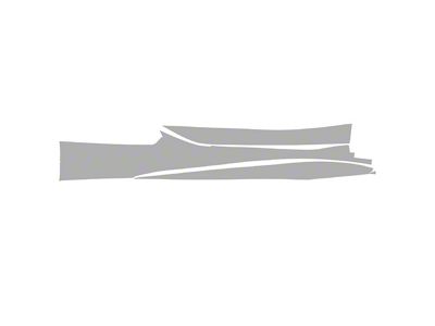 Paint Protection PPF Pre-Cut Kit; Driver Side Rocker Panel; Gloss (23-25 Corvette C8 Z06 Coupe)