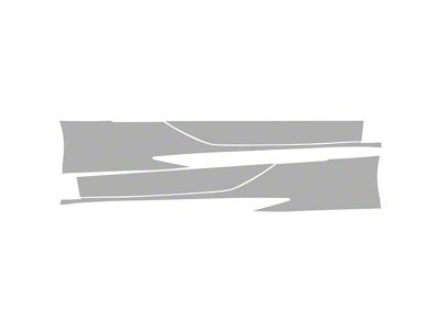 Paint Protection PPF Pre-Cut Kit; Rocker Panels; Gloss (20-25 Corvette C8 Stingray Coupe)