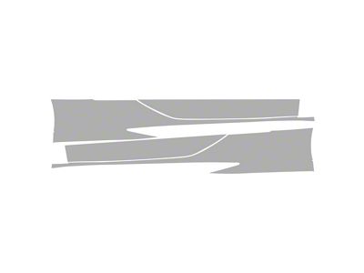 Paint Protection PPF Pre-Cut Kit; Rocker Panels; Gloss (20-25 Corvette C8 Stingray Convertible)