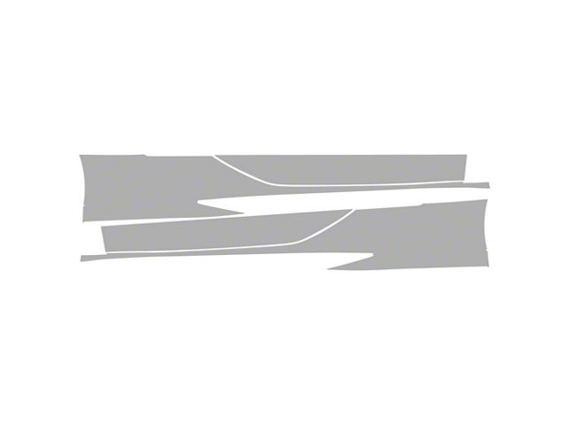 Corvette Paint Protection PPF Pre-Cut Kit; Rocker Panels; Gloss (20-24 ...