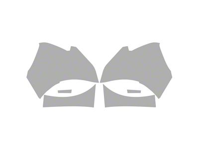 Paint Protection PPF Pre-Cut Kit; Splash Guard; Gloss (20-25 Corvette C8 Stingray Coupe)