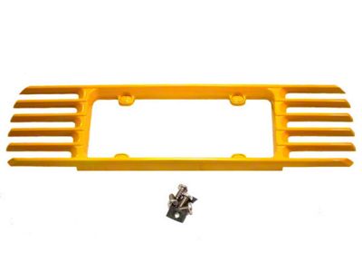 Pantom License Plate Frame; Millenium Yellow (97-04 Corvette C5)