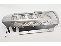 Perforated Engine Shroud; Brushed with Stingray Lettering (20-26 Corvette C8 Stingray Coupe)