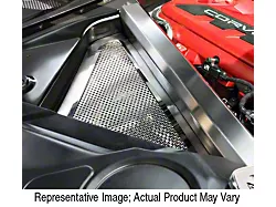 Perforated Header Guard Cover Kit with Rear Crossmember Covers; Polished (20-24 Corvette C8 Coupe)