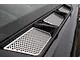 Perforated Rear Hood Vent Inserts; Polished (20-24 Corvette C8 Coupe)
