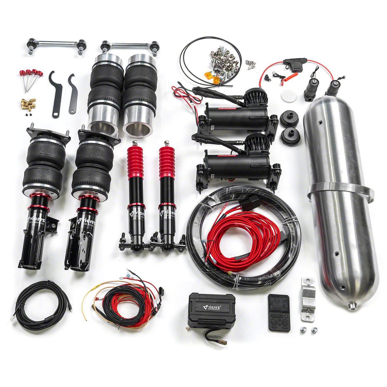 Corvette Performance Complete Air Ride Suspension Kit with Management (9704 Corvette C5) Free