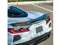 Performance Ducktail Rear Spolier; Carbon Fiber (20-24 Corvette C8)