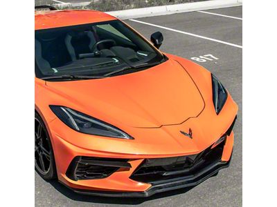 Performance Front Splitter Lip; Carbon Fiber (20-25 Corvette C8, Excluding Z06)