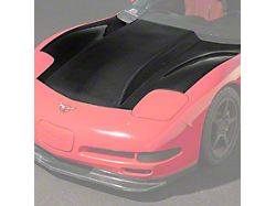 Performance Style Cow Vented Hood; Carbon Fiber (97-04 Corvette C5)