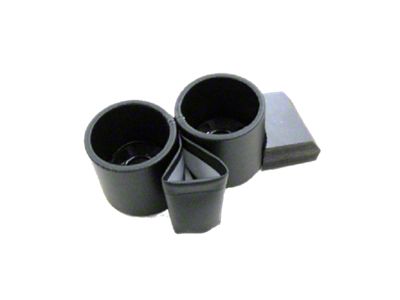 Plug-N-Chug Dual Drink Holders; Madrid Black (97-04 Corvette C5)
