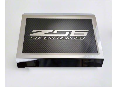 Polished Fuse Box Cover with Carbon Fiber Z06 Top Plate (15-19 Corvette C7 Z06)