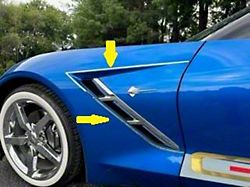 Porthole Accent Trim; Stainless Steel (14-19 Corvette C7)