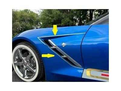 Porthole Accent Trim; Stainless Steel (14-19 Corvette C7)