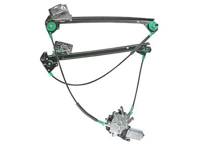 Power Window Regulator with Motor; Driver Side (97-04 Corvette C5)