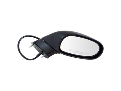Powered Heated Memory Mirror; Paint to Match Black; Driver Side (05-13 Corvette C6 w/o Satellite Radio)