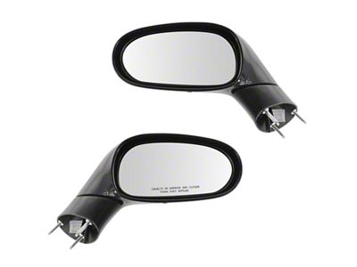 Powered Heated Mirrors; Paint to Match Black (05-09 Corvette C6)