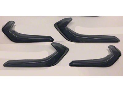 Premium Molded Partial Tail Light Covers; Smoked (20-25 Corvette C8)