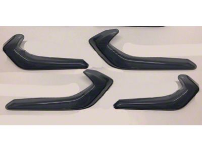 Premium Molded Partial Tail Light Covers; Smoked (20-24 Corvette C8)