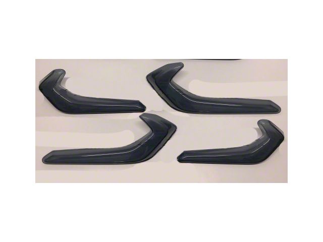 Premium Molded Partial Tail Light Covers; Smoked (20-24 Corvette C8)