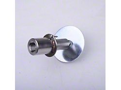 Premium Stealth Tow Hook with Cerakote Black Shaft and Paintable D-Ring; Front (05-13 Corvette C6 w/ LG Receiver)