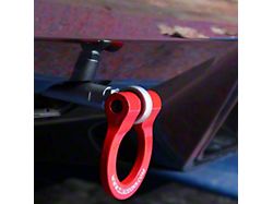 Premium Tow Hook with Red D-Ring; Rear (14-24 Corvette C7 & C8)