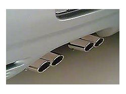 Quad Exhaust Tips; Polished (97-04 Corvette C5)