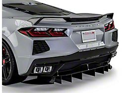 R1 Rear Diffuser; Carbon Flash Metallic Vinyl (20-25 Corvette C8, Excluding Z06)