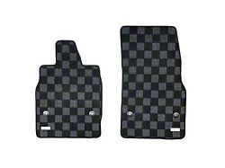 Race Carpet Front Floor Mats; Dark Gray (20-25 Corvette C8)