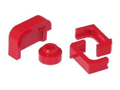 Radiator Isolator Support Bushing Kit; Red (97-04 Corvette C5)