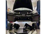 Radiator Screens; Black Stainless Steel (20-25 Corvette C8, Excluding Z06)