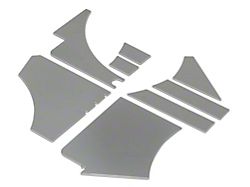 Radiator Shroud Cover Kit; Chrome (98-04 Corvette C5)