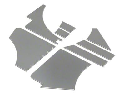 Radiator Shroud Cover Kit; Chrome (98-04 Corvette C5)
