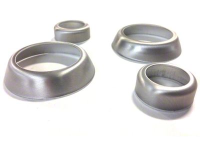 Radio/Climate Adjust Knobs Trim Rings; Night Race Blue (14-19 Corvette C7)