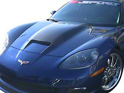 Ram Air Hood; Unpainted (05-13 Corvette C6)