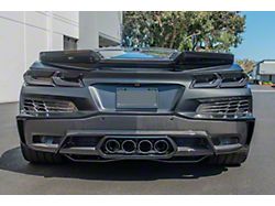 Rear Bumper Grille Vent; Carbon Fiber (23-26 Corvette C8 Z06)