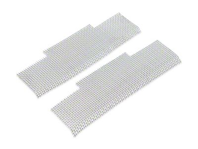 OPR Rear Bumper Vent Screens; Chrome (97-04 Corvette C5)