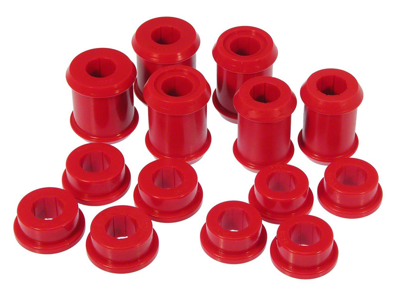 Corvette Rear Control Arm Bushing Kit without Shells; Red (9713