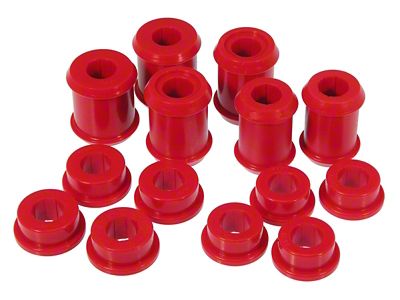 Rear Control Arm Bushing Kit without Shells; Red (97-13 Corvette C5 & C6)