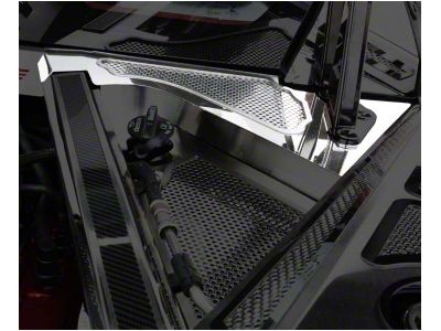 Rear Cowl Covers; Perforated (20-25 Corvette C8 Coupe w/o Carbon Fiber Appearance Package)