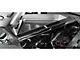 Rear Crossmember Covers with Carbon Fiber Top Plate; Polished (20-24 Corvette C8 Coupe)