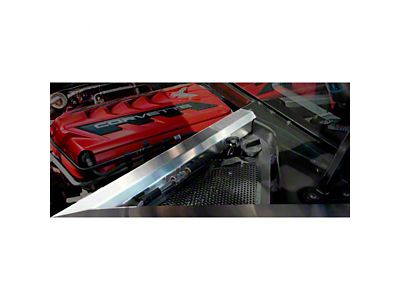 Rear Crossmember Covers Top Plate; Brushed (20-25 Corvette C8 Coupe)