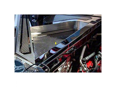 Rear Crossmember Covers Top Plate; Polished (20-25 Corvette C8 Coupe)