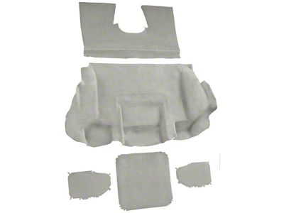 Rear Cutpile Molded Carpet with Heel Pad; Oyster/Shale (01-04 Corvette C5)