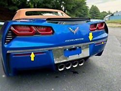Rear Deck Accent Trim; Stainless Steel (14-19 Corvette C7)